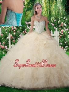 Perfect A Line Sweetheart Sweet 16 Dresses with Beading