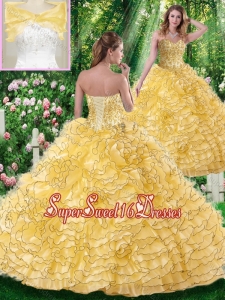 Lovely Ball Gown Sweetheart Beading Quinceanera Dresses