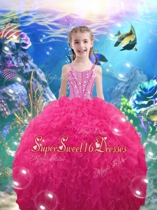 Pretty Straps Beading 2016 Little Girl Pageant Dresses
