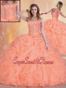 2016 New Arrivals Sweetheart Quinceanera Gowns with Ruffles and Pick Ups
