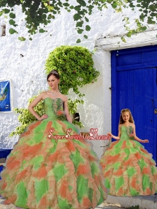 New Style Multi-color Princesita Dress with Beading and Ruffles