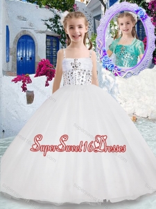 Luxurious Spaghetti Straps Ball Gown Mini Quinceanera Dresses with Beading