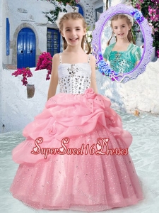 Perfect Spaghetti Straps Mini Quinceanera Dresses with Beading and Bubles