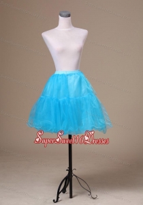 Aqua Blue Mini Length Custom Made Petticoat
