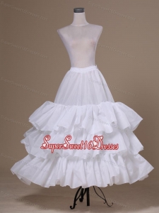 White Tulle Ball Gown Floor Length Petticoat