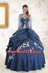 Perfect Sweetheart Navy Blue Quinceanera Dresses for 2015