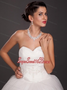 Luxurious Imitation Pearl Jewelry Set Including Necklace And Earrings
