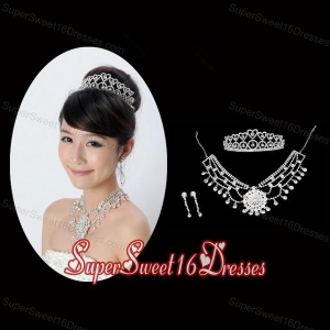 Elegant Alloy With Rhinestone Crystal Jewelry Sets