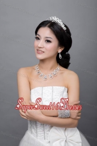 Luxurious Alloy With Rhinestone Crystal Jewelry Sets