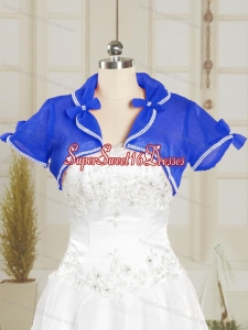 Beading Royal Blue Wedding Party Shawls for 2014