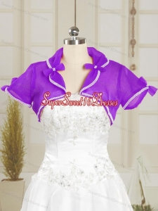 Simple Red Purple Beading Wedding Party Shawls