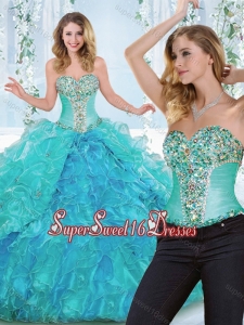 Luxurious Really Puffy Rhinestoned and Ruffled Detachable Quinceanera Skirts