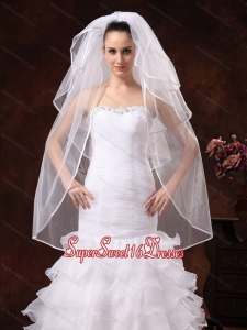 Beautiful Four-tier Organza Wedding Veil