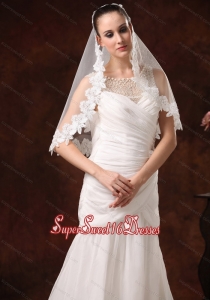 Modest Lace Tulle Bridal Veils For Wedding