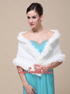 Gorgeous Faux Fur Special Occasion Wedding Shawl On Sale