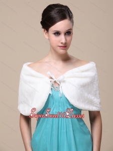Luxurious Faux Fur Special Occasion Wedding Shawl On Sale