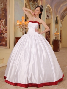 2013 White Sweetheart Floor-length Satin Sweet 16 Quinceanera Dress Lace-up