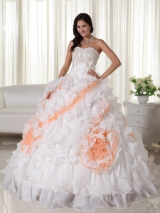 Ball Gown Sweet 16 Dress With Appliques Decorate Waist In Carmel California