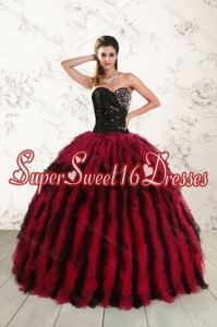 Elegant Multi Color Sweet 16 Dresses with Beading and Ruffles