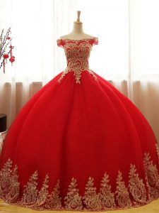 Sleeveless Appliques Lace Up 15 Quinceanera Dress