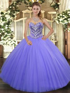 Perfect Sweetheart Sleeveless Tulle Military Ball Dresses Ruffles Lace Up