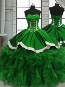 Discount Sleeveless Beading and Ruffles Floor Length Quinceanera Gown