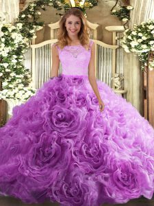 Sleeveless Zipper Floor Length Lace Quinceanera Gown