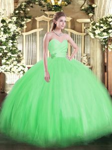 High Quality Sleeveless Beading Lace Up Quinceanera Dress