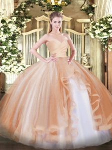 Luxurious Sleeveless Ruffles Lace Up Sweet 16 Dress