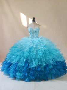 Stunning Floor Length Ball Gowns Sleeveless Multi-color Ball Gown Prom Dress Lace Up