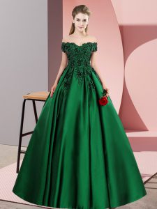 Green Zipper Quinceanera Dress Lace Sleeveless Floor Length