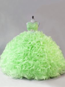 Floor Length Zipper 15th Birthday Dress for Sweet 16 and Quinceanera with Beading