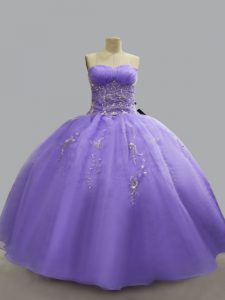 Perfect Sleeveless Lace Up Floor Length Beading Quinceanera Gown
