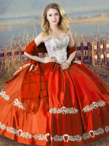 Sleeveless Beading and Embroidery Lace Up Quinceanera Dresses