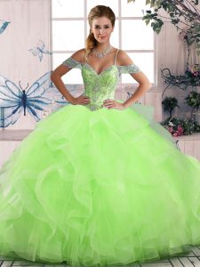 Exceptional Floor Length Ball Gowns Sleeveless Sweet 16 Dress Lace Up