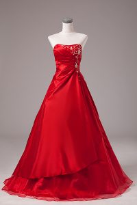 Enchanting Floor Length A-line Sleeveless Wine Red 15 Quinceanera Dress Lace Up