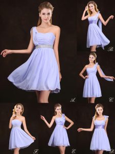 Lavender Zipper Ruffles and Sequins and Ruching and Bowknot and Hand Made Flower Court Dresses for Sweet 16 Sleeveless