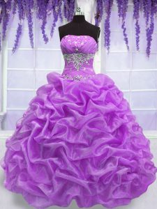 Romantic Sleeveless Beading Lace Up 15 Quinceanera Dress