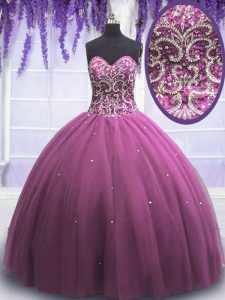 Comfortable Floor Length Lilac Quinceanera Dresses Sweetheart Sleeveless Lace Up